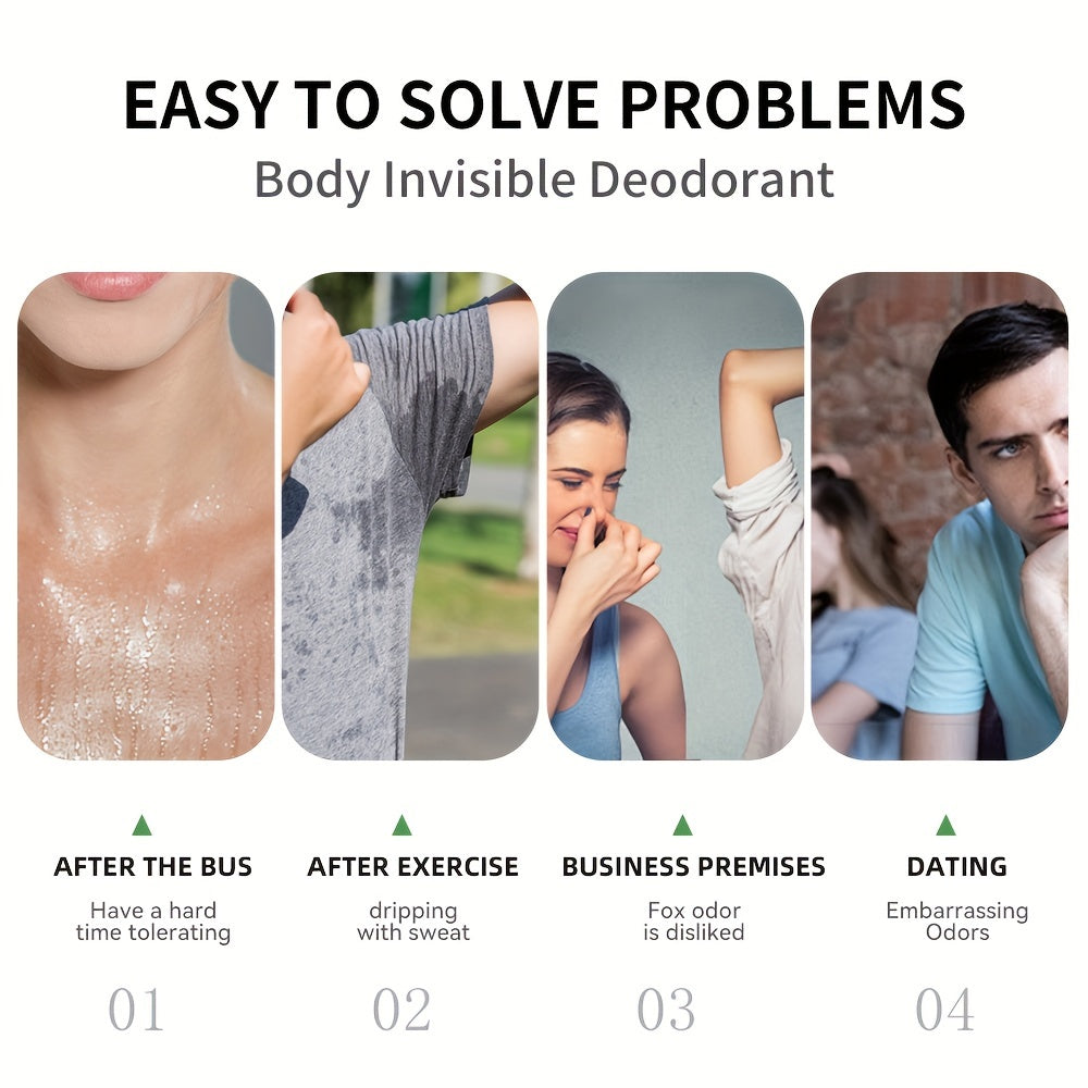 Lakerain Невидимый Дезодорант для Тела, 72 Часа Защиты от Запаха, Без Аллюминия, 3.0Oz (85G)