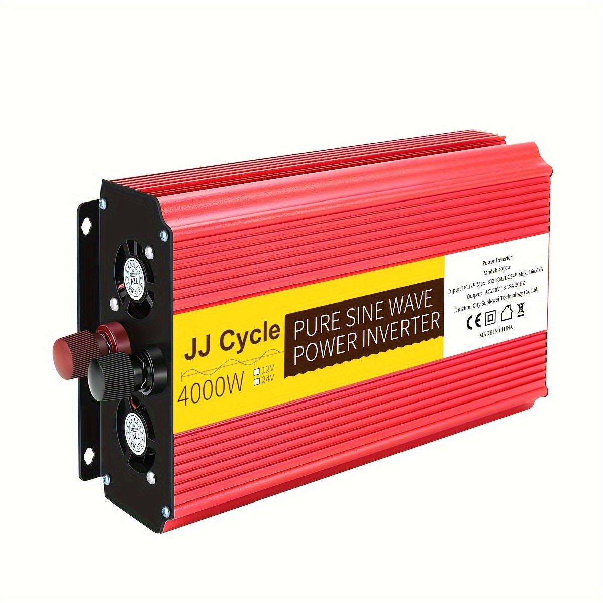 5000W Pure Sine Wave Inverter DC 12V/24V to AC 220V 50Hz Car Power with EU Plug