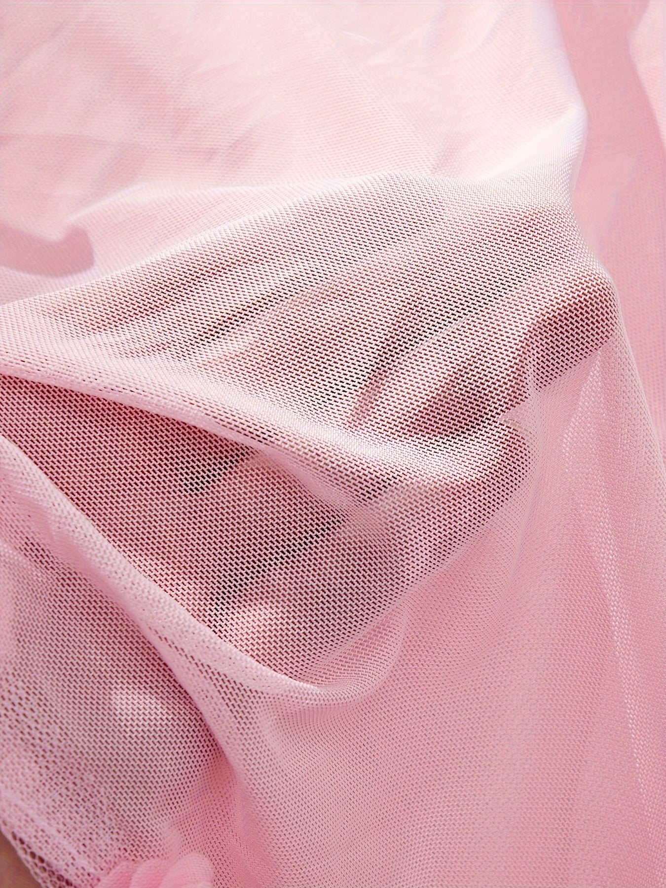 Women's Satin Sleepwear Set with Lace Trim in Pink