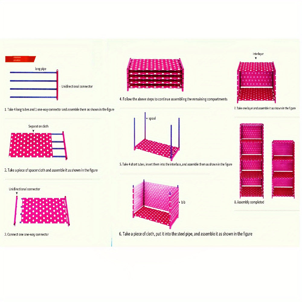 5-Layer Bookshelf Storage Cabinet for Bedroom and Living Room Organizing