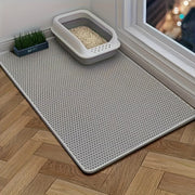 Large Double-Layer Cat Litter Mat Leakproof Spill-Resistant EVA Extra Large
