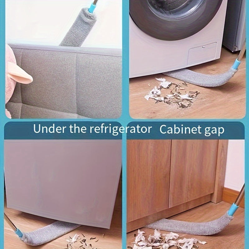 Washable Bed Bottom Dusting Brush with Retractable Crevice Cleaner for Furniture