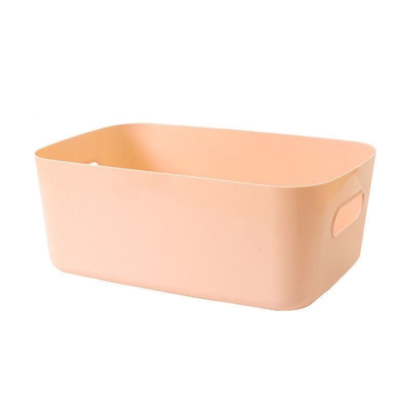 Large Plastic Storage Basket for Cosmetics and Sundries with Multiple Compartments
