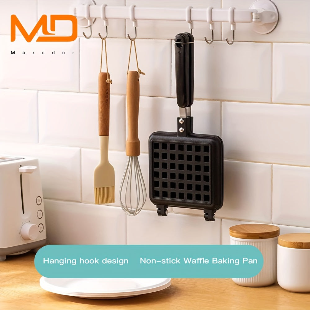 Мини-двусторонняя антипригарная вафельница для блинов и завтрака