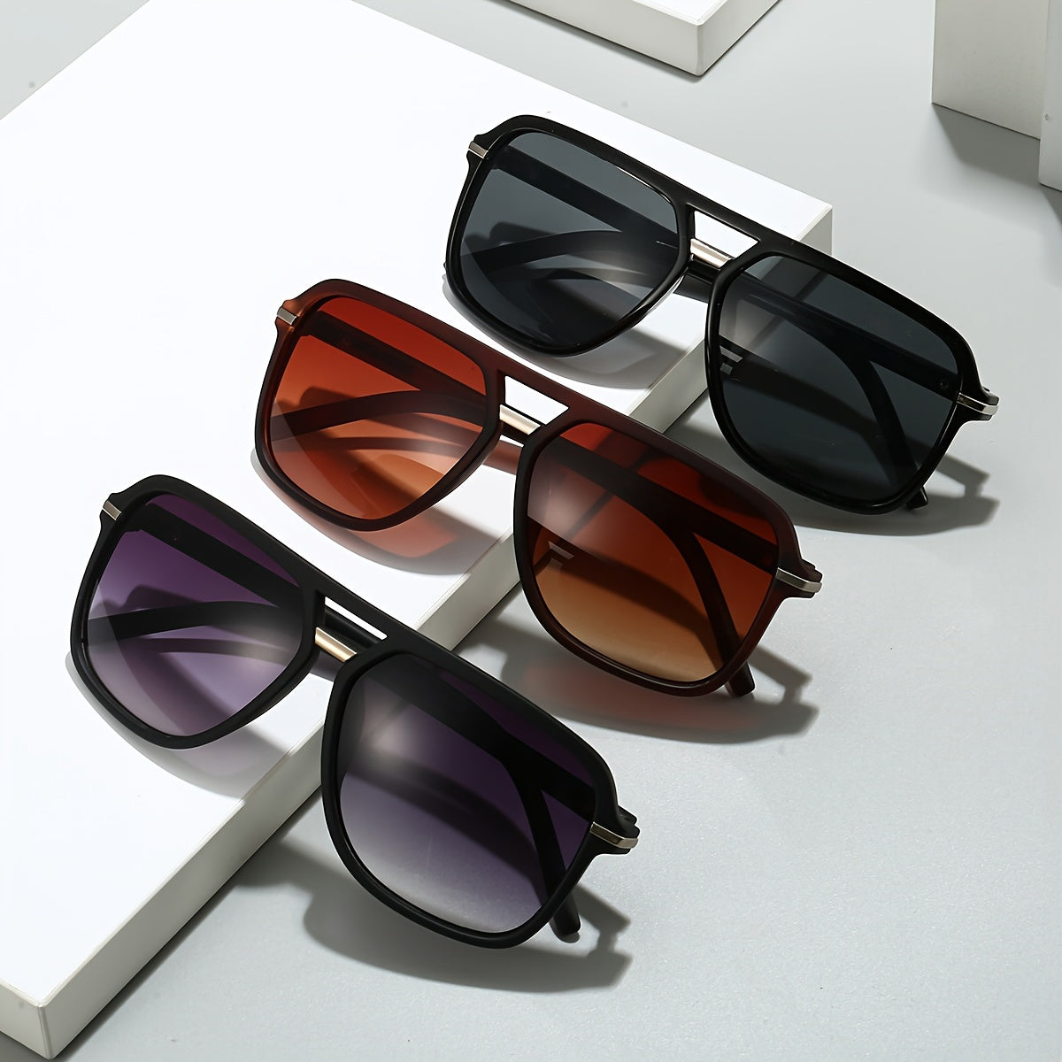 Retro-Inspired Unisex Fashion Glasses for Sun Protection and Daily Wear