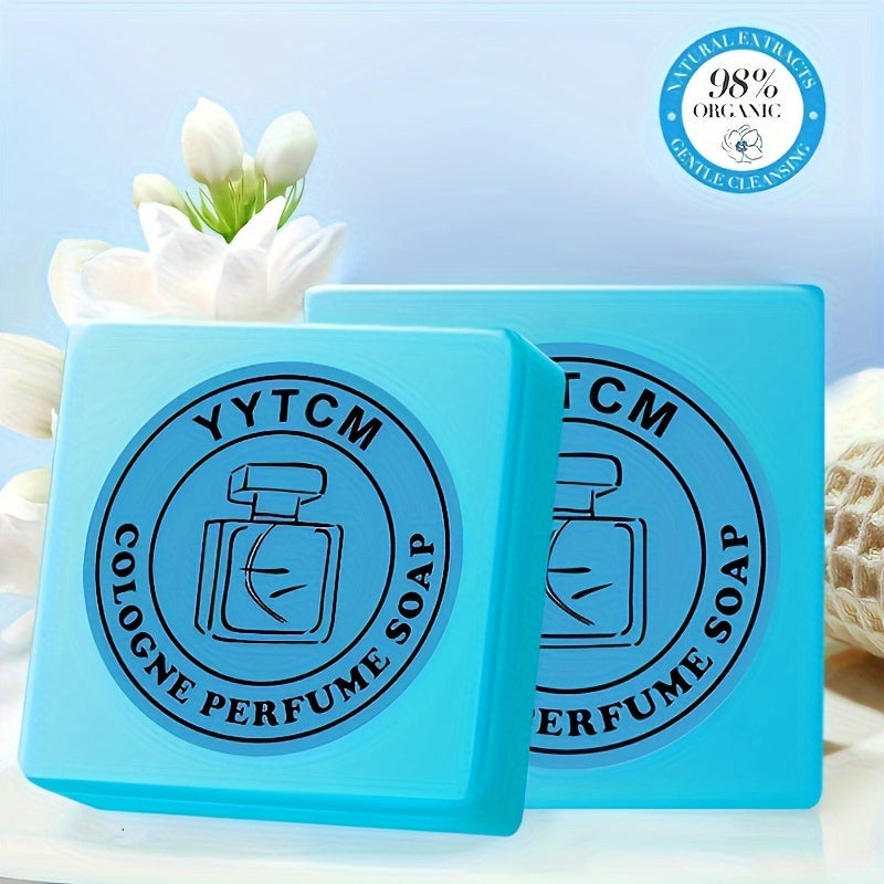 1 dona Erkaklar Koloniya Hidi Sabuni - 70g Qo'l bilan tayyorlangan Asosiy Yog'li Shampun, Namlantiruvchi, Ftalat-siz, Barcha Terilar Turi uchun Mos