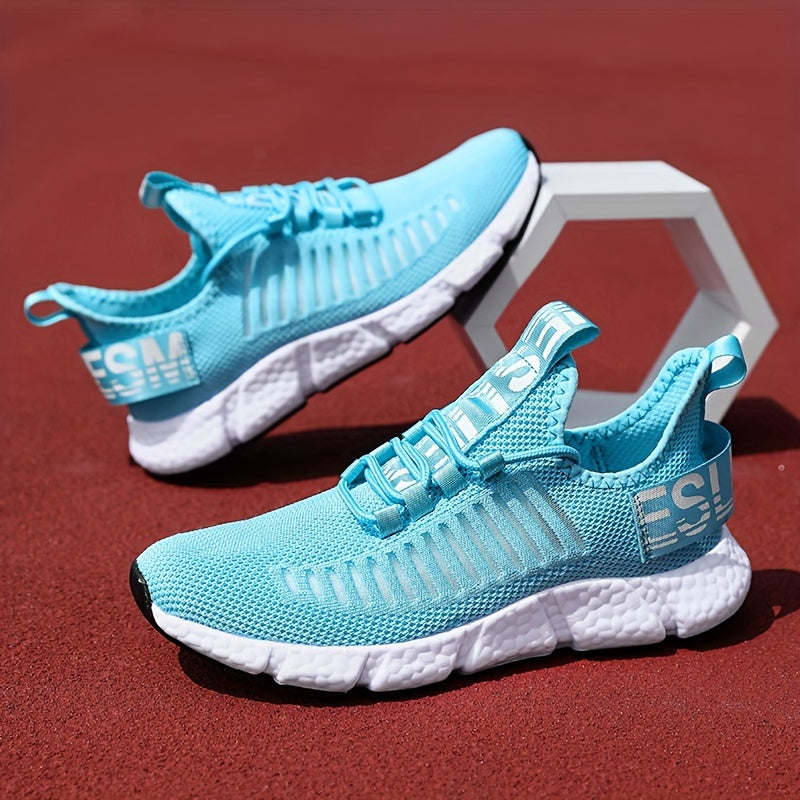 Ayollar uchun nafas oladigan knit platform sportkenglari, kundalik bog‘lamali tashqi poyabzal, kattaroq o‘lcham