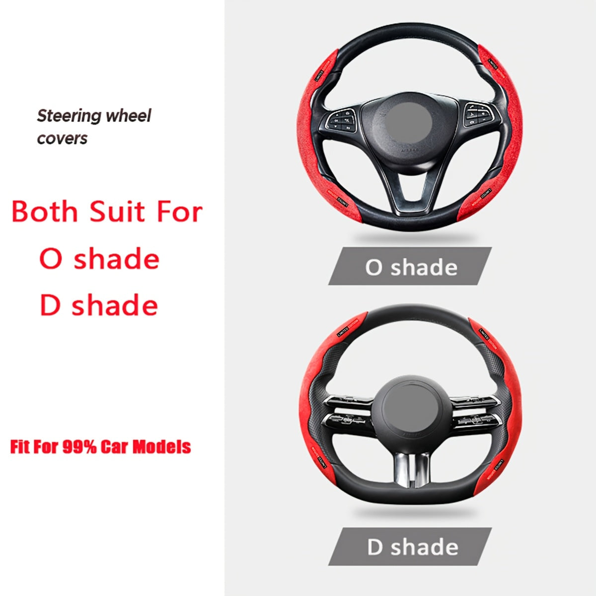 Standard Size Segmented Car Steering Wheel Cover Anti-slip Breathable Durable
