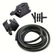 Boquilla y manguera de limpiaparabrisas universal para coche, ajustable, rociado de agua en 4 direcciones