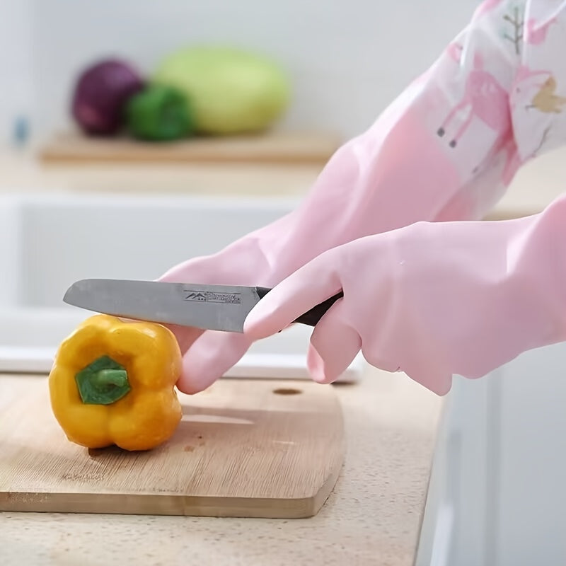 Uzoq uzunlikdagi silikon tozalash qo'lqoplari, suv o'tkazmaydigan, ikkala qo'l uchun mos, oshxona, hammom, avtomobil yuvish va uy ishlariga xavfsiz, kuchli va ko'p maqsadli tozalash aksessuarlari, har bir uy uchun zarur, mukammal Thanksgiving sovg'asi.