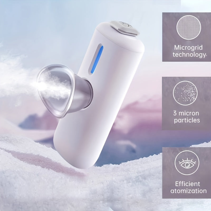 Portable Nano Facial Mist Sprayer for Skin Hydration and Eye Fatigue Relief