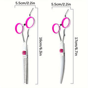 Pet Grooming Scissors Stainless Steel Curved Hair Trimming Tools for Dogs