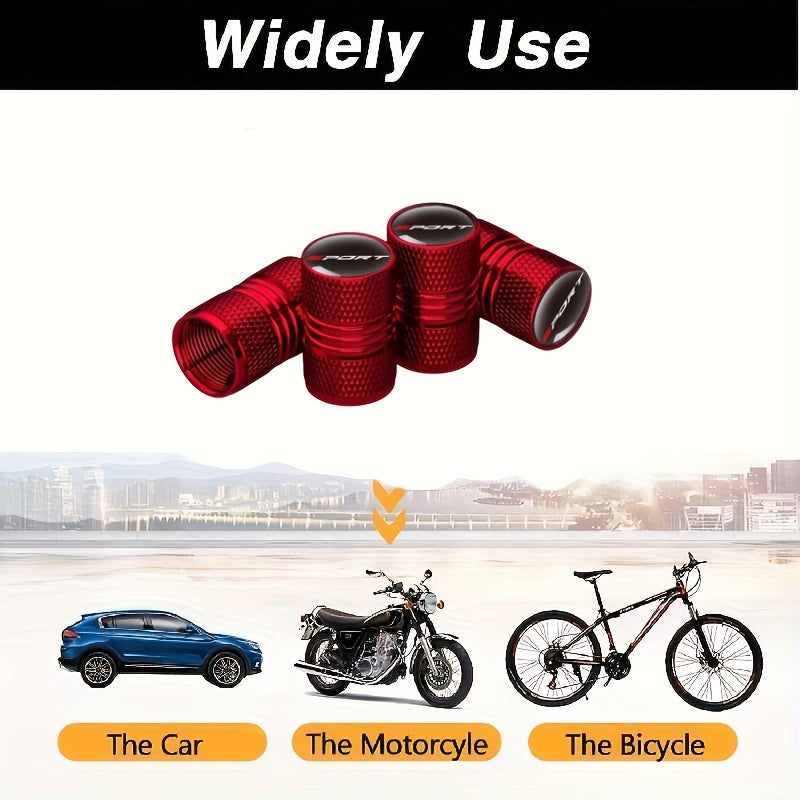 4 Pieces Aluminum Car Tire Valve Covers Chrome Plated Durable Stylish Auto Motorcycle Truck Accessories