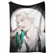 Soft Flannel Fleece Blanket with Anime Digital Print for Bed Sofa and Living Room