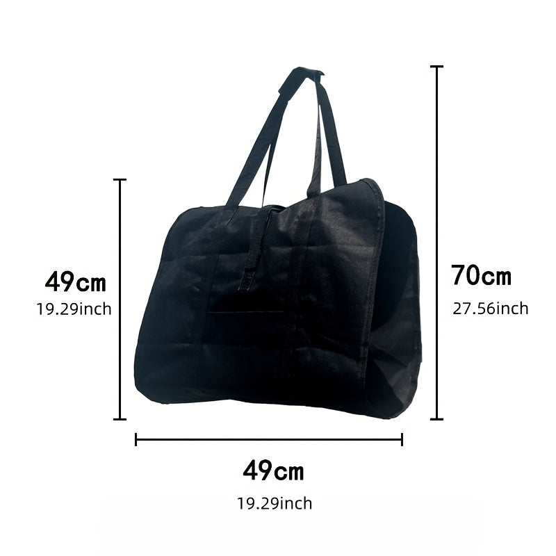 Spacious Firewood Storage Bag with Handles, Durable Outdoor Wood Carrier