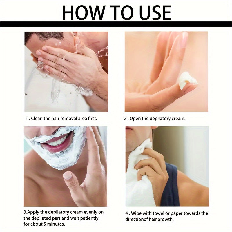 Крем для удаления волос у мужчин безболезненно быстро легко без остатков 50г