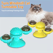 Interactive Plastic Cat Toy - Spinning Windmill for Cats, Exercise and Bonding