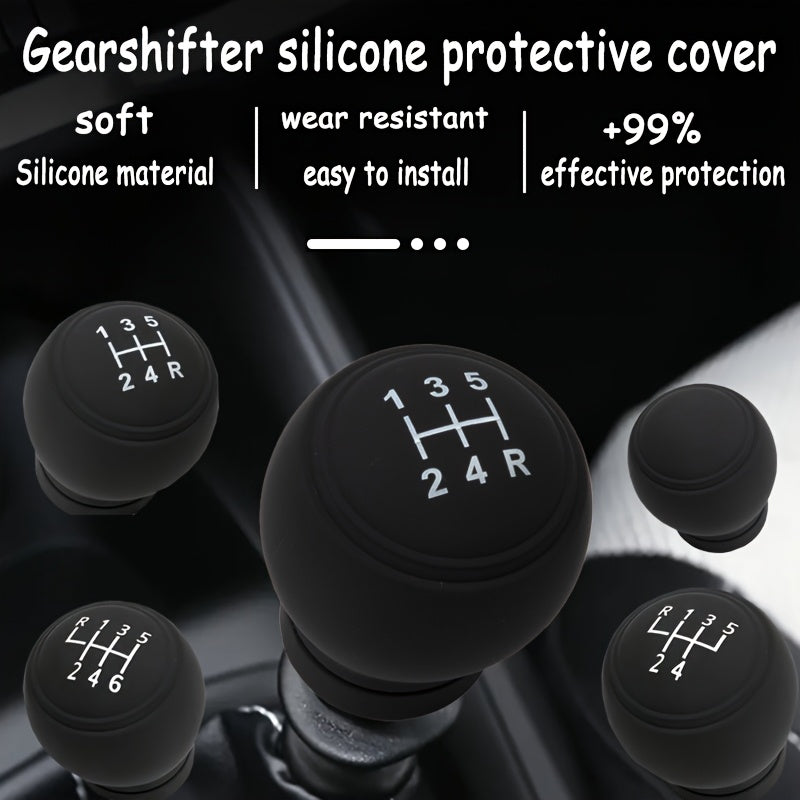 Silicone Gear Shifter Cover for Manual Cars Waterproof Dustproof Easy Install
