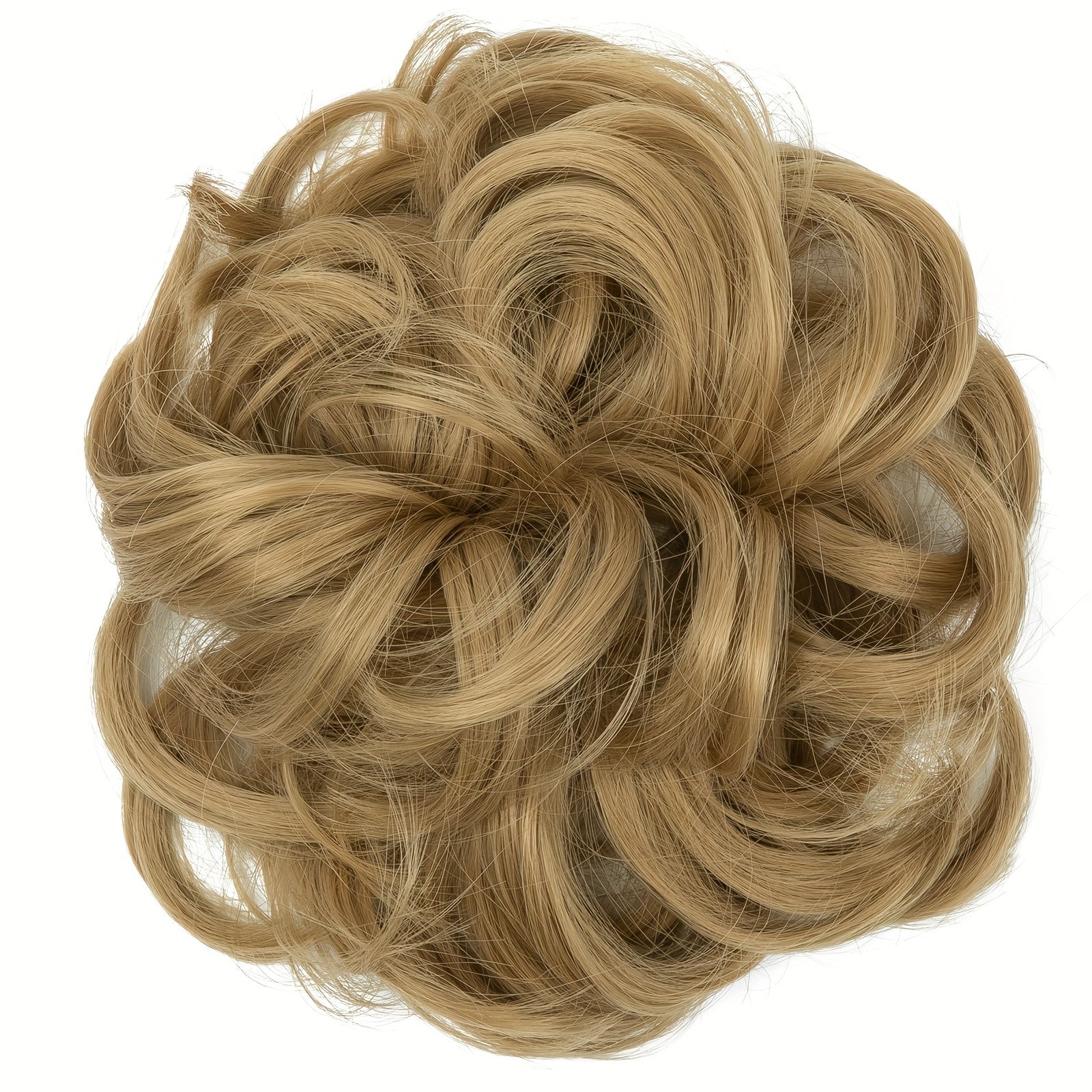Women High-Temperature Fiber Wig with Sewn PET Hair Tie Elegant Style