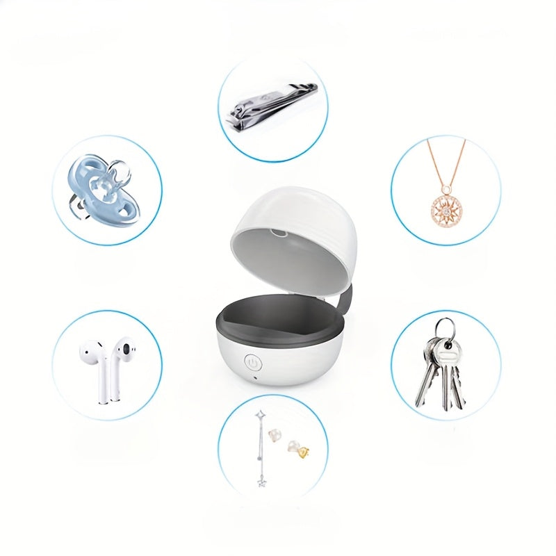 Portable Rechargeable Child Sterilizer Disinfection Box White ABS Travel-Friendly