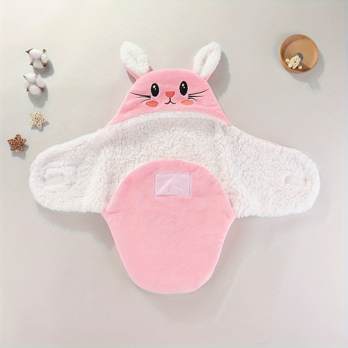 Baby Swaddle Blanket Flannel Warm Soft Sleeping Bag for Newborns and Infants