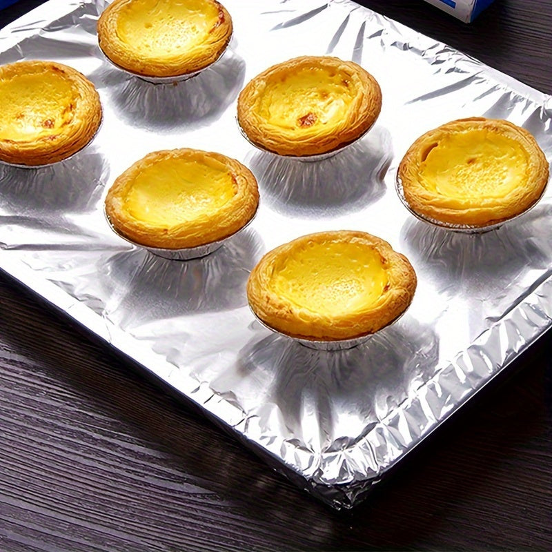 10-Meter Aluminum Foil Roll for Cooking and BBQ High-Temperature Resistant Portable