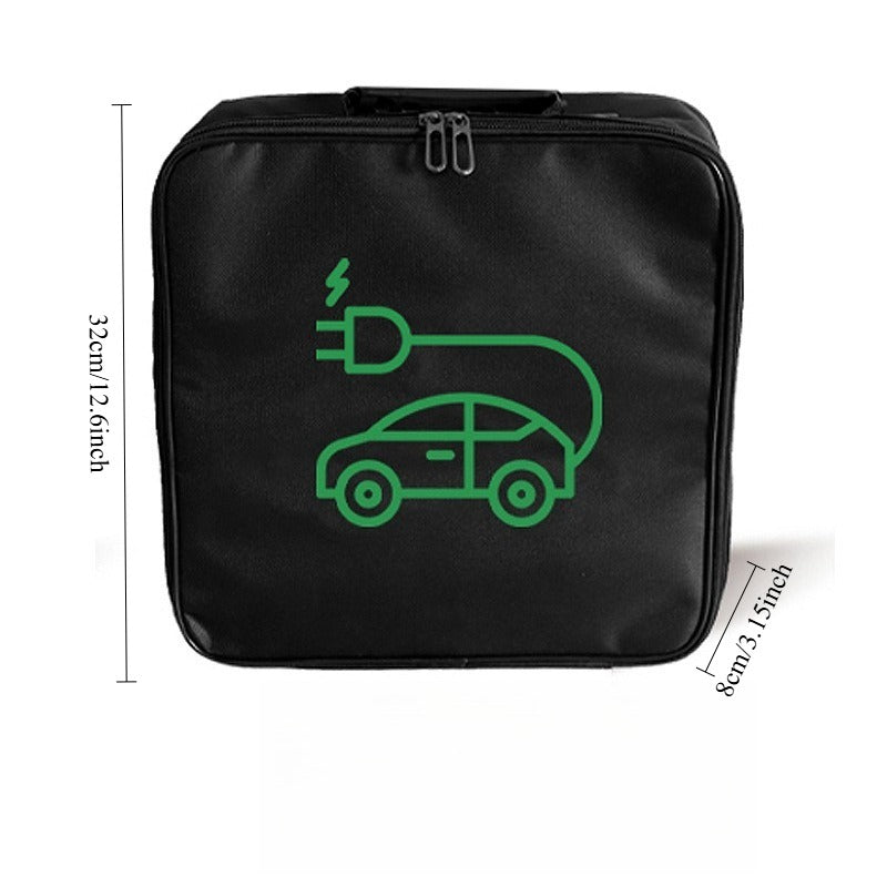 Electric Vehicle Charging Gun Cable Storage Bag Organizer for Car