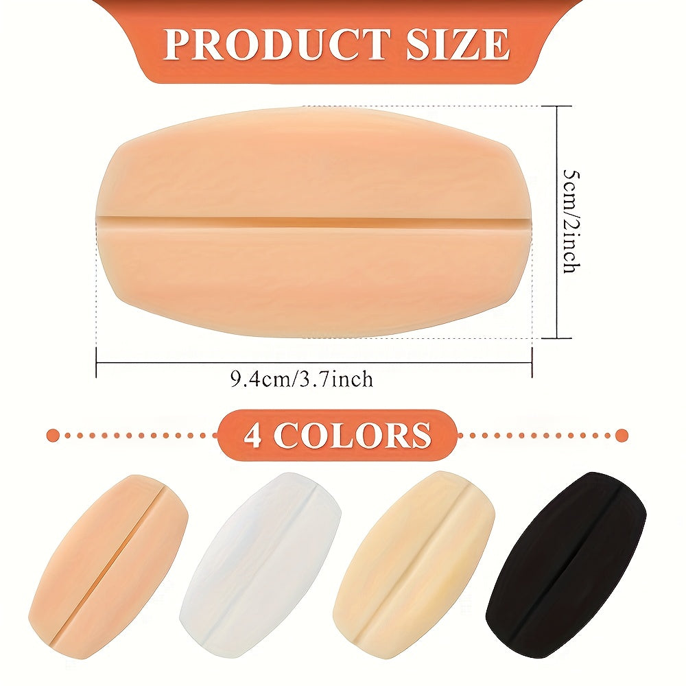 6 Pcs Ultra-Soft Silicone Shoulder Pads Non-Slip Seamless for Women's Bra Support