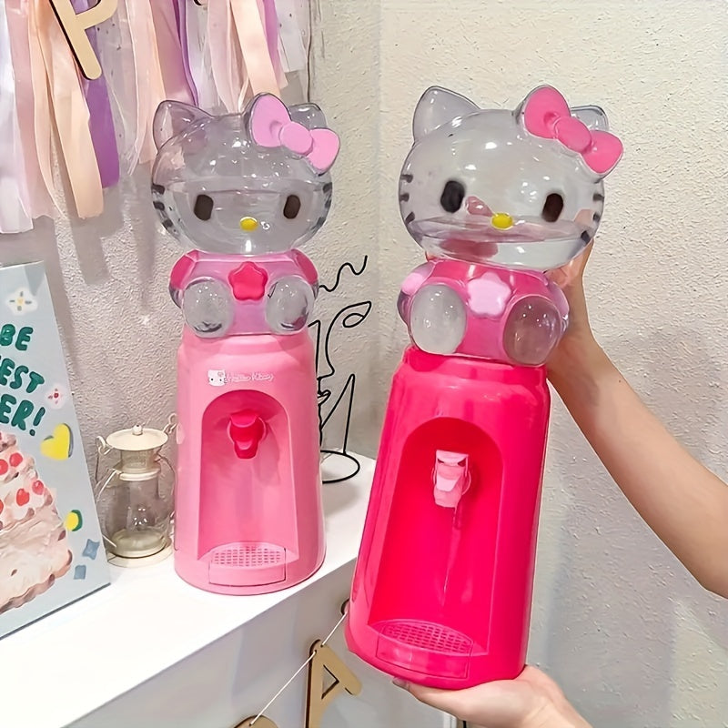 Mini Hello Kitty Water Dispenser Plastic Cartoon No Electricity Holds 8 Cups