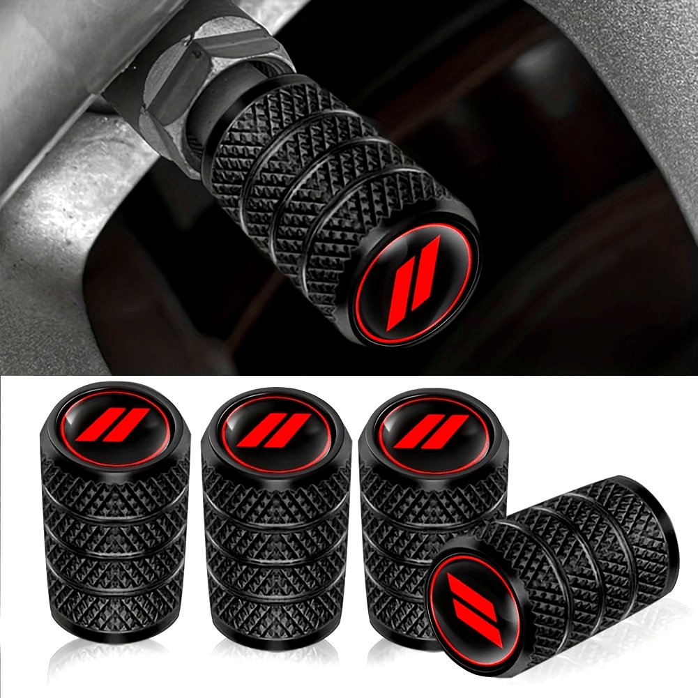 4pcs Universal Aluminum Alloy Car Tire Valve Caps Dust Cover Vehicle Accessory