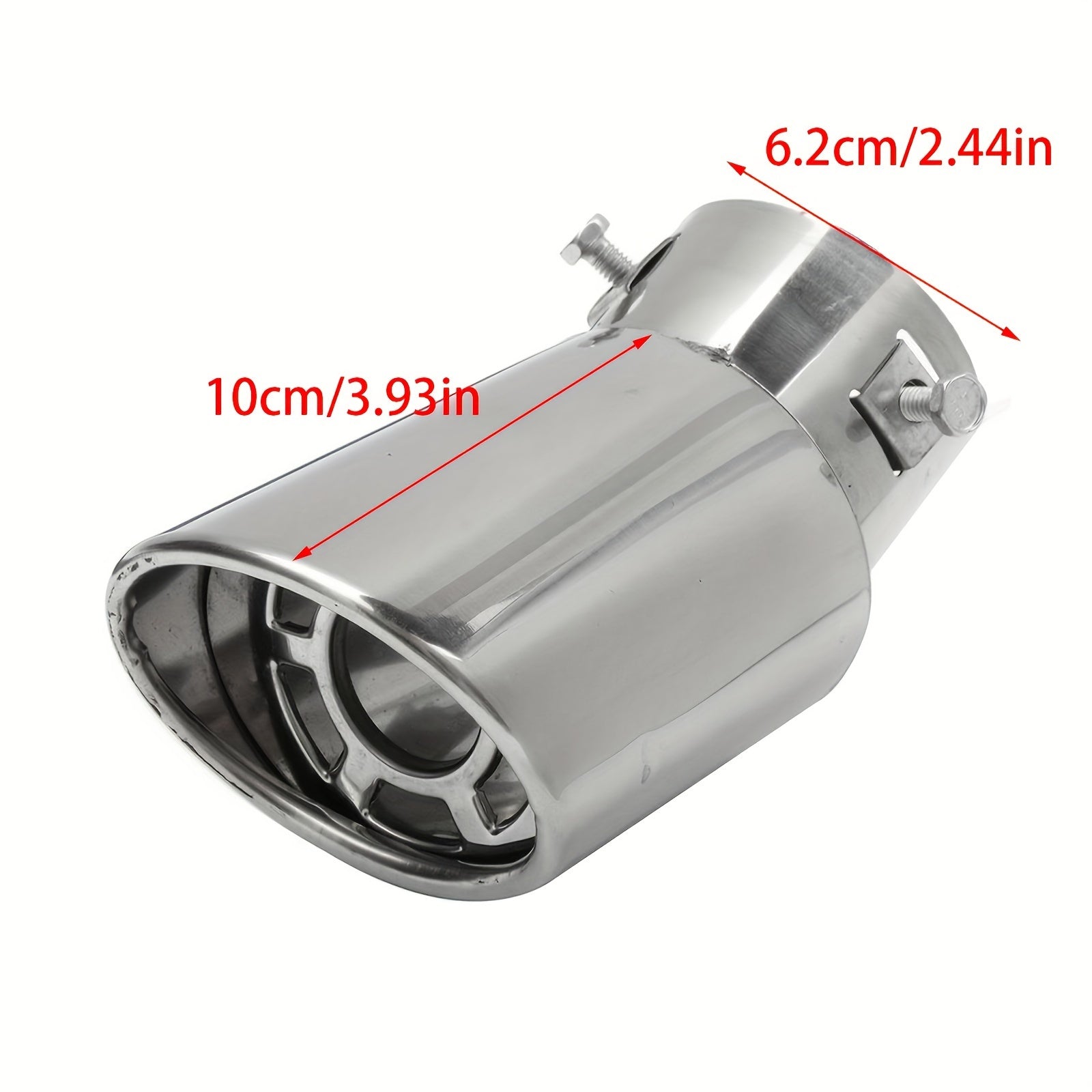 Universal Stainless Steel Exhaust Tip Corrosion-Resistant High-Temperature Car Upgrade