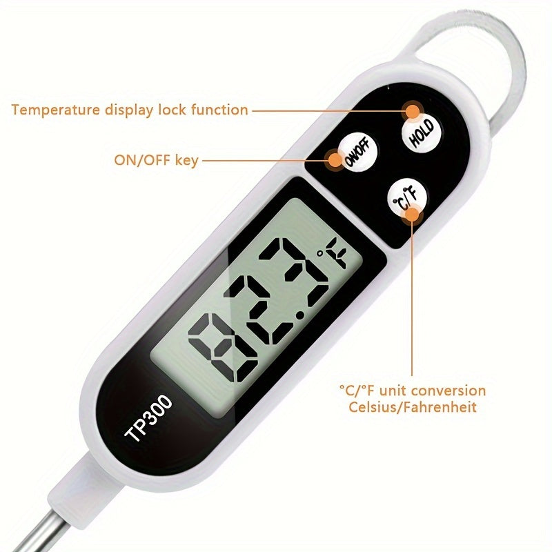 Digital Kitchen Thermometer 1pc for Perfectly Cooked Meals Outdoor Home Cooking
