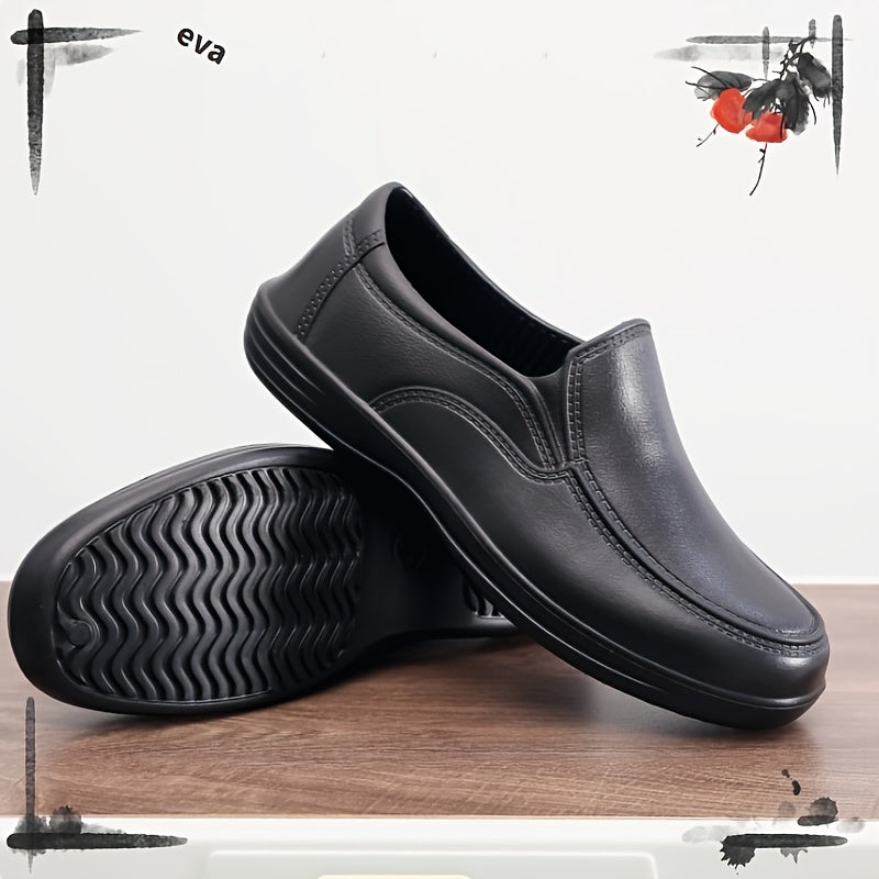 Men's Lightweight Non-Slip EVA Chef Shoes Casual Work Shoes for Kitchen and Daily Use