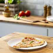 100-Pack 9-Inch Uncoated Paper Plates for Parties, Snacks, BBQs, Dinners