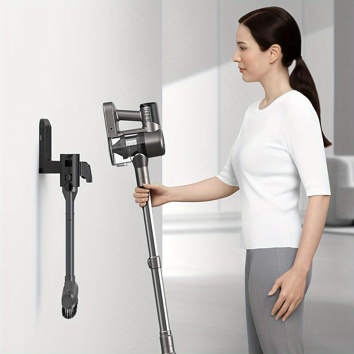 LED displeyli simsiz changyutgich 30Kpa tortish kuchi bilan it tuklari va gilam uchun qattiq pol