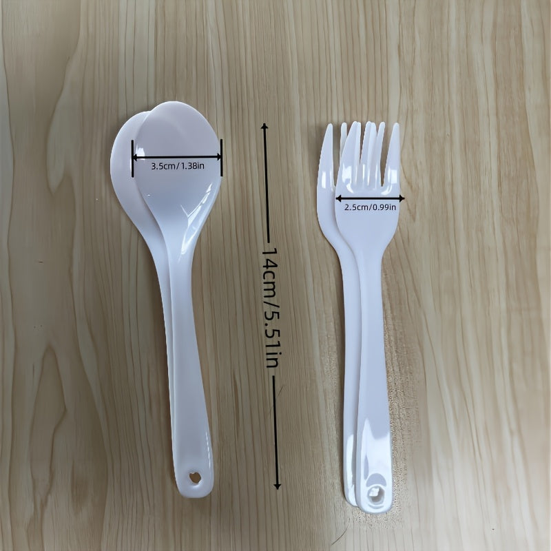 Multi-Purpose Plastic Spoon for Dining Coffee Sweets and Mixing Cocktails