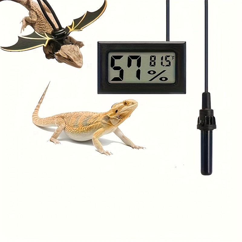 4/6/12 Pcs Mini Digital Hygrometer Thermometer with Probe for Reptile Incubator