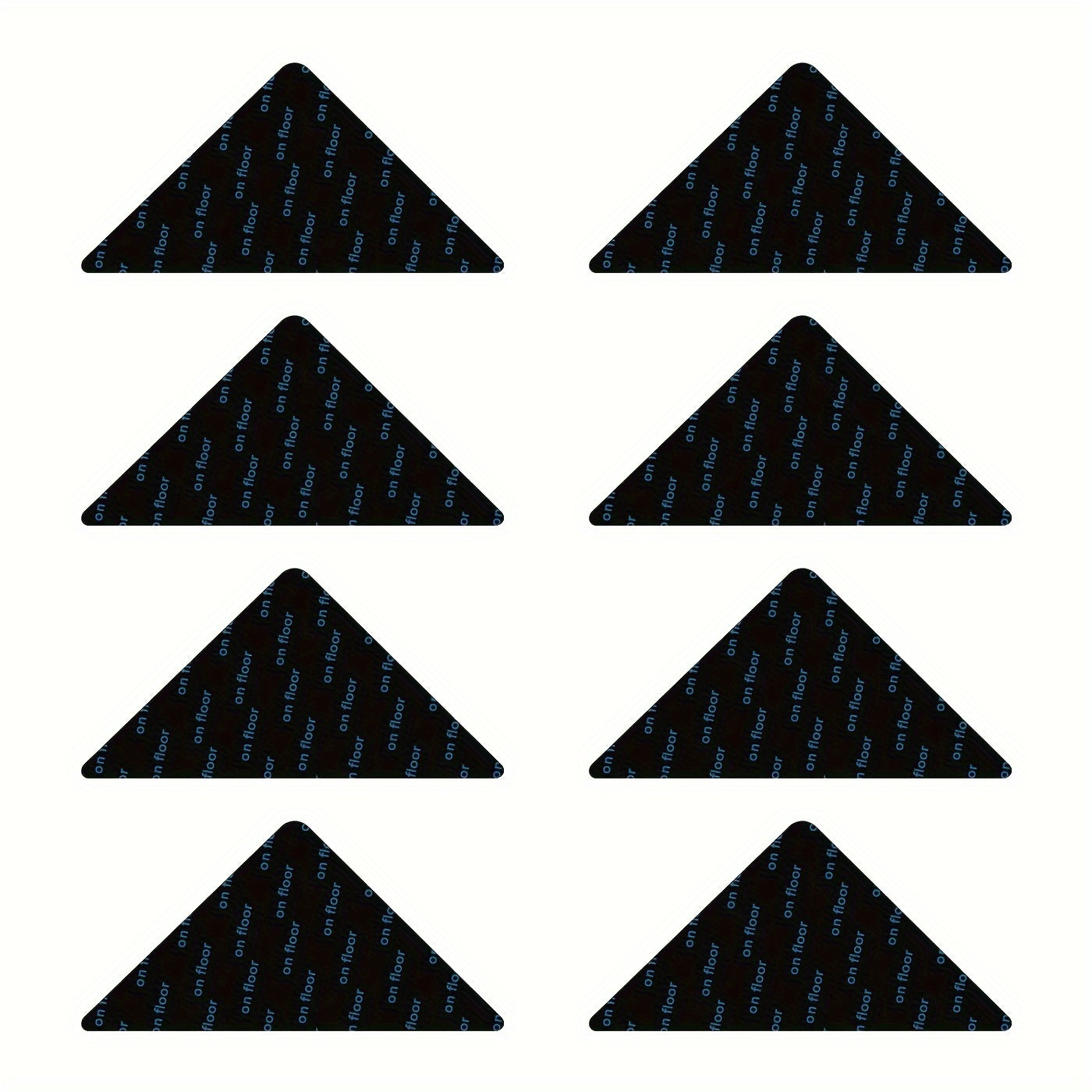 Set of 4, 8, or 12 Reusable Rug Grippers for Hardwood Floors and Tiles