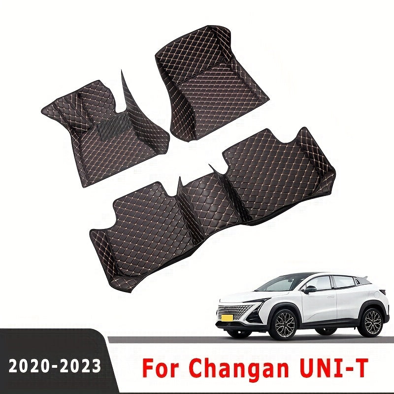 Роскошные коврики из искусственной кожи для пола для автомобилей, индивидуальная подгонка для моделей с левым рулем