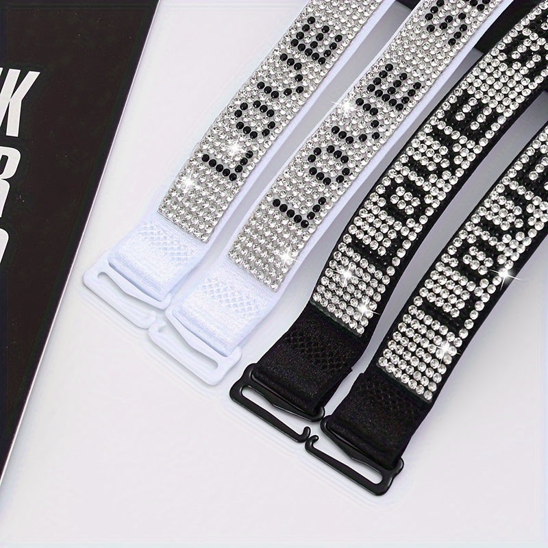 Adjustable Rhinestone Bra Straps for Women Invisible Lingerie Accessories