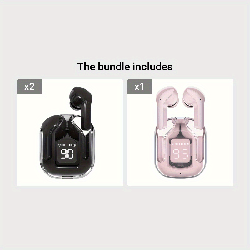 Новые прозрачные TWS беспроводные наушники с сенсорным управлением, LED-дисплеем и 8D Dolby Audio для всех смартфонов. Идеально подходят для игр, музыки, спорта и бизнеса.