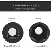 10pcs Impact Sleeve Wrench Adapter Set 1/2 Inch Deep Drive Carbon Steel