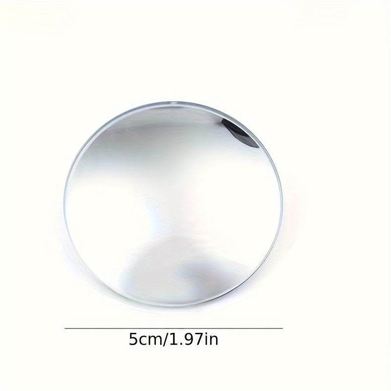 2pcs Convex Car Rearview Mirrors Blind Spot Wide-Angle Glass Adjustable