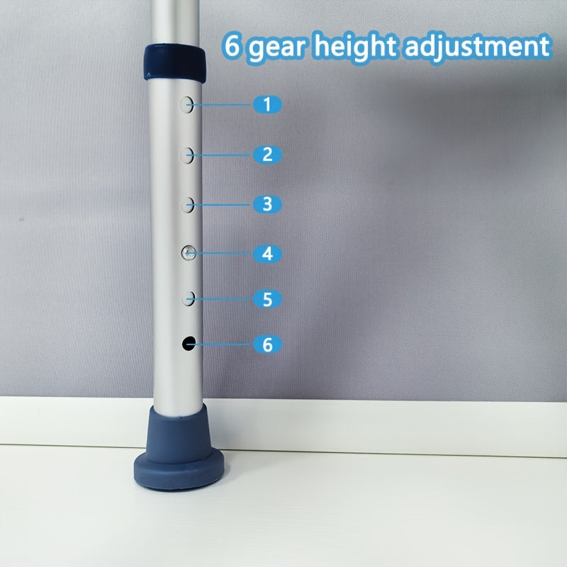 Kichik uyda foydalanish uchun mo'ljallangan hammom stuli, qariyalarga va homilador ayollarga mos, sirpanmaydigan dizayn, 6 balandlikni sozlash, vannada foydalanish uchun qulay.