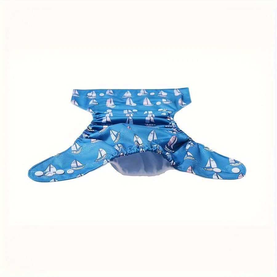 6-Pack Reusable Cloth Diapers for Babies Adjustable Washable Polyester Covers Variety of Patterns
