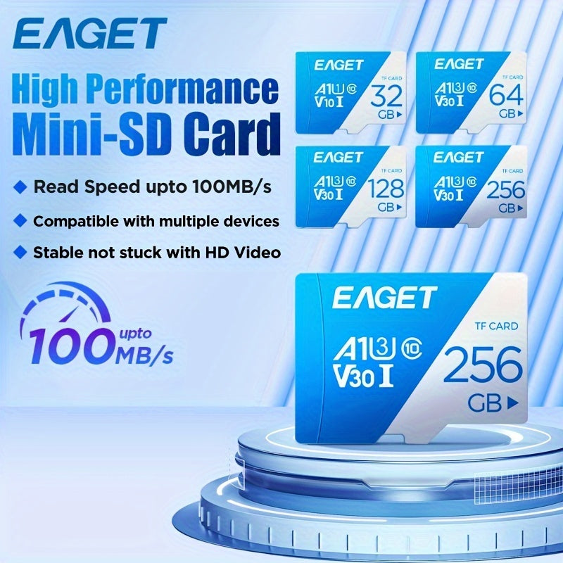 128GB SD Card V30 A1 Class 10 High-Speed Memory Card for Devices