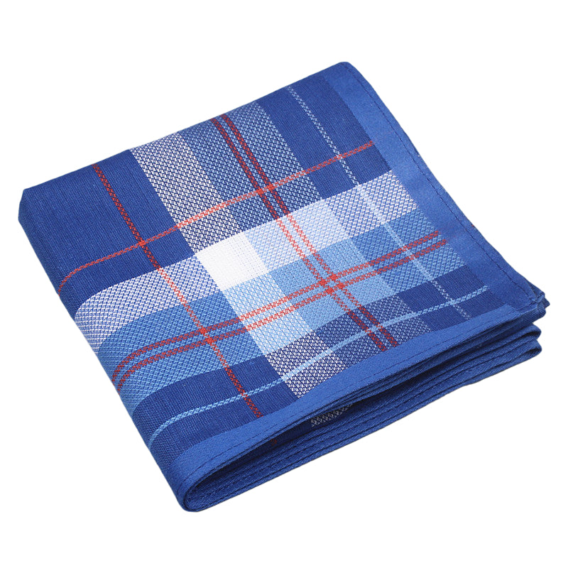 Set of 3 Men's Striped Knit Business Handkerchiefs with Soft Pocket 42.93 cm