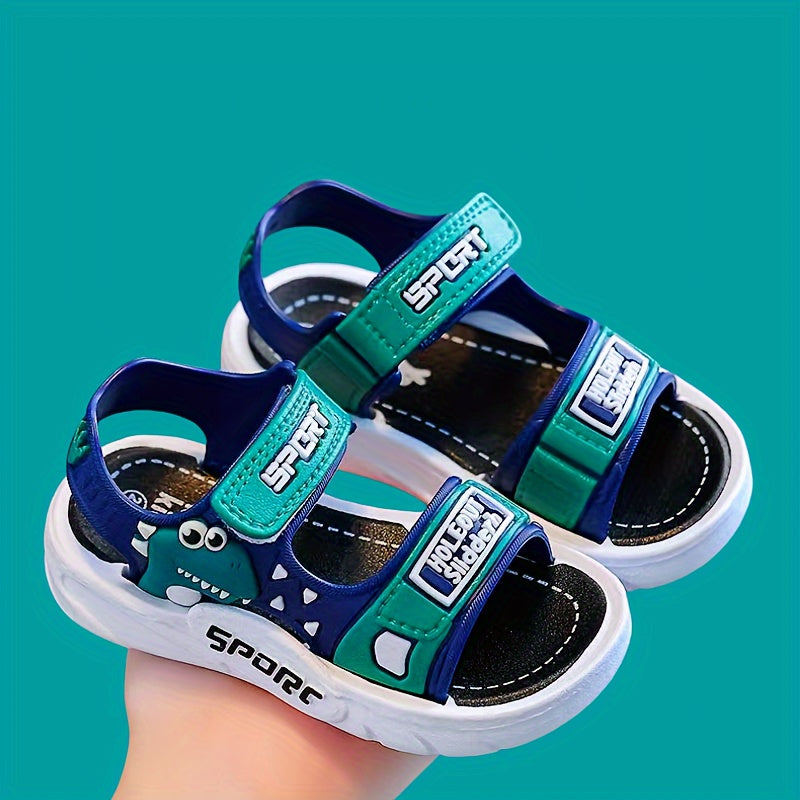 Kids Summer Sandals for Boys and Girls Breathable Soft Sole Beach Footwear with Hook-and-Loop Closure
