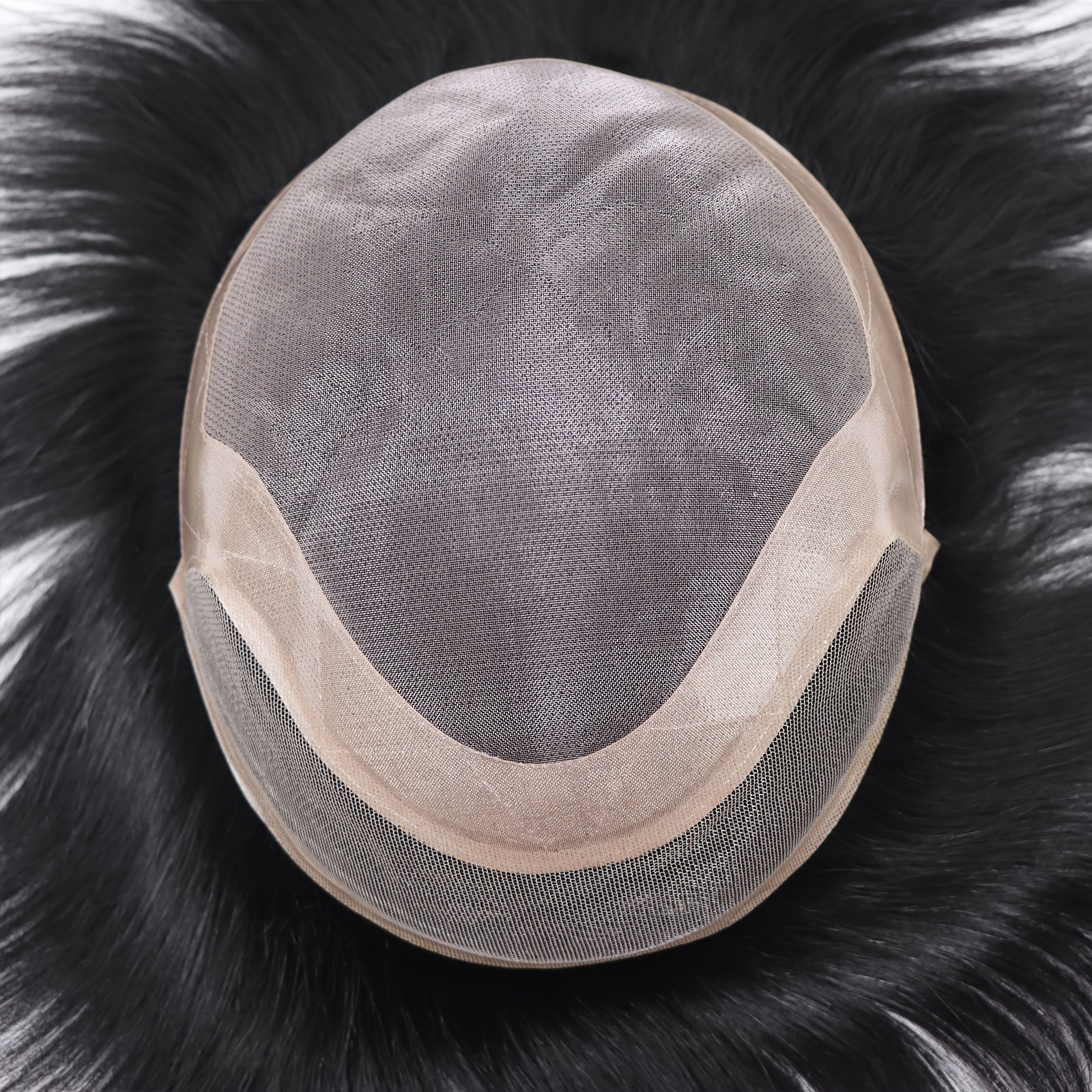 Erkaklar va ayollar uchun mo'ylov, qo'l bilan to'qilgan, fransuz danteli va oson qo'llash va tozalash uchun mustahkam NPU bilan.