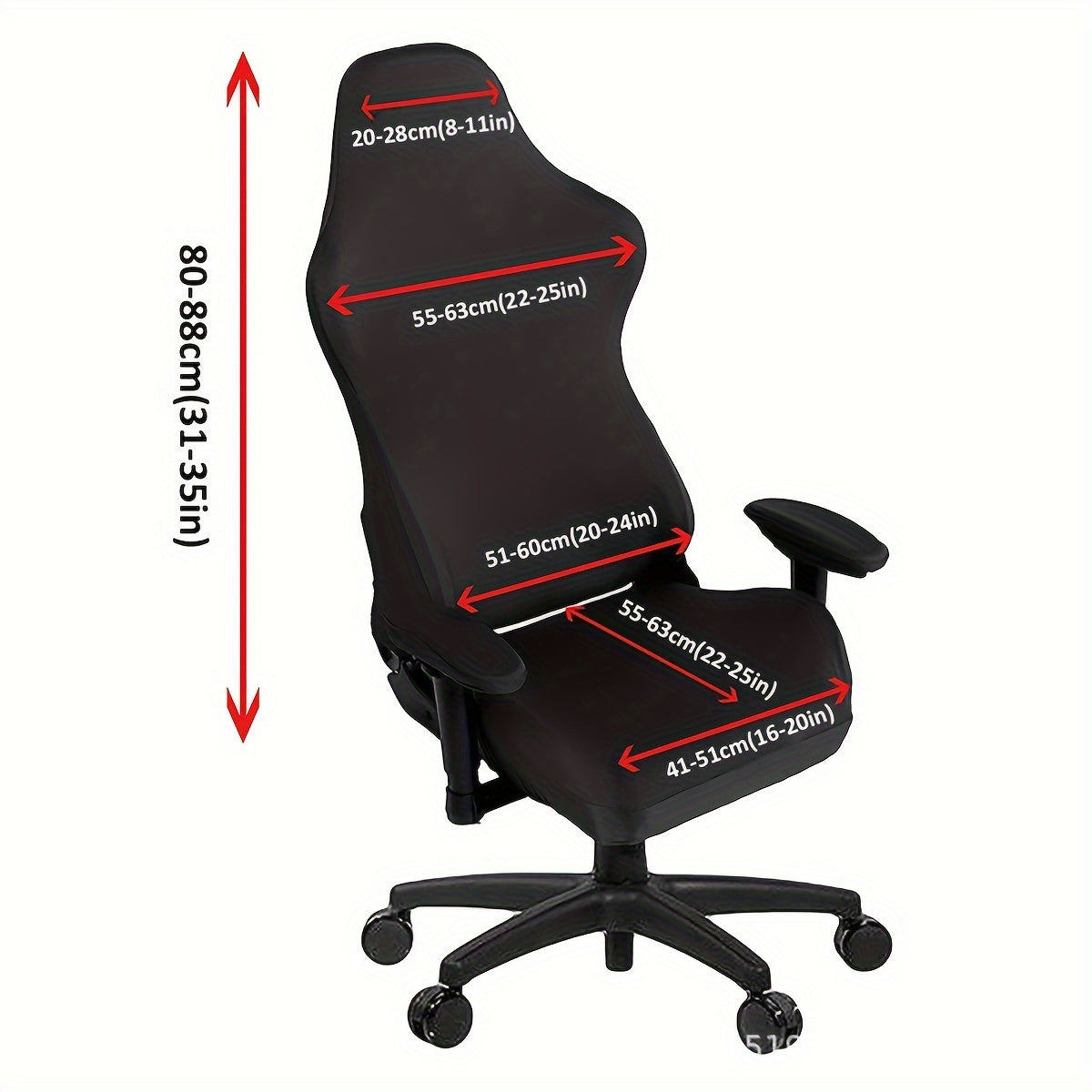 Waterproof Gaming Chair Cover Set with 2 Armrest Covers